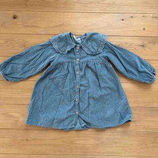 ザラキッズ(ZARA KIDS)のzarababyブルーワンピース(ワンピース)