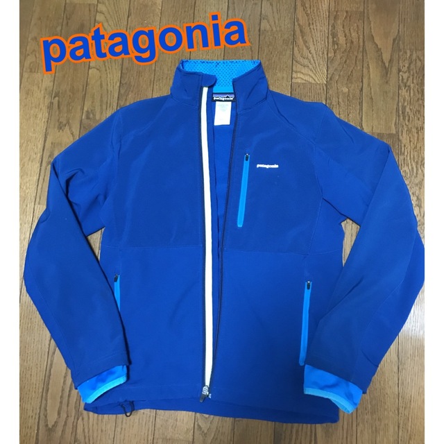 patagonia青パタゴニアあおブルー薄手ジャージML