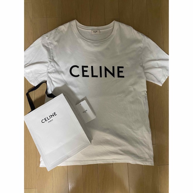セリーヌ　Tシャツ　ホワイト　Sサイズ