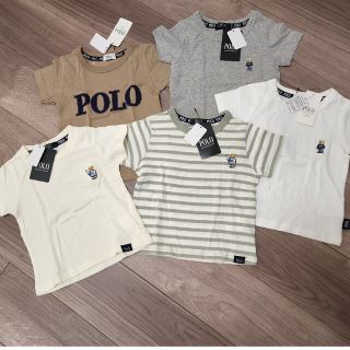 ポロラルフローレン(POLO RALPH LAUREN)の早いもの勝ち！  新品5枚セット  POLOベビー(Tシャツ/カットソー)