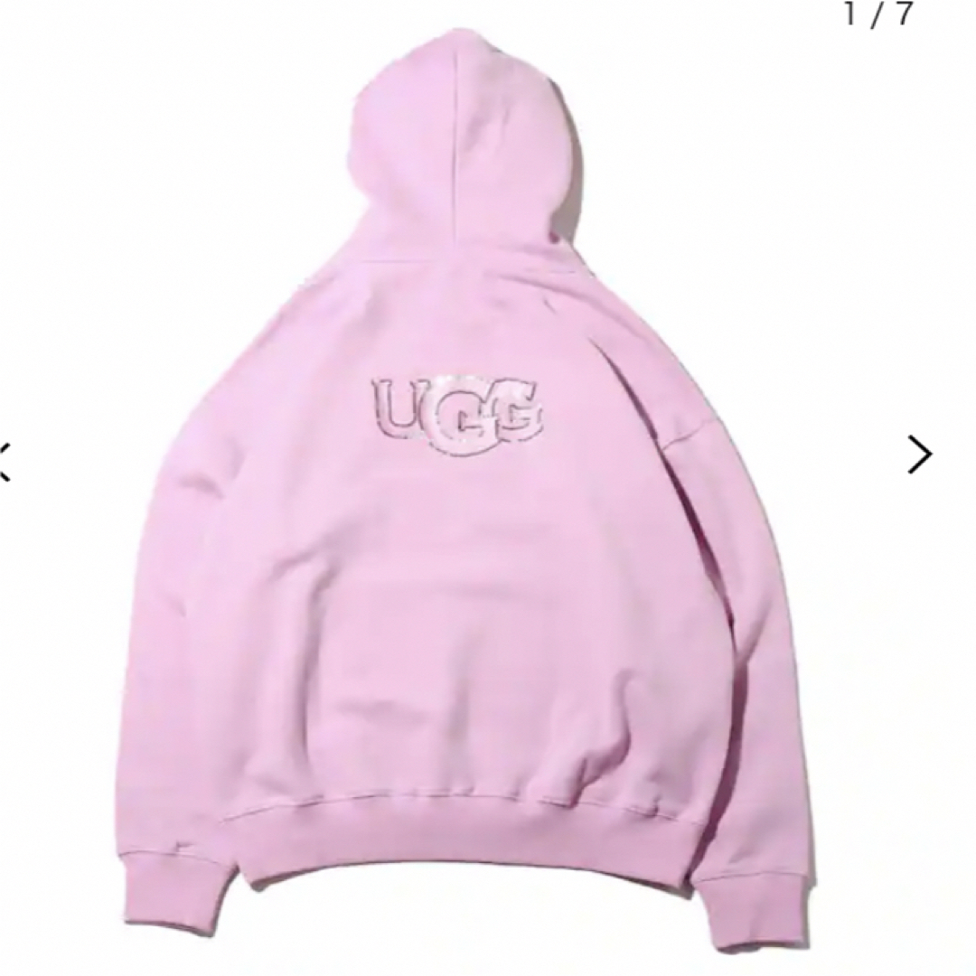 UGG スパンコールロゴフーディー