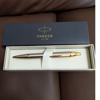 パーカー(Parker)のパーカーボールペン　1色　ノック式　ゴールド　箱入り　企業記念ロゴ入り(ペン/マーカー)