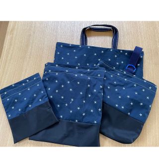 入園　入学　4点セット　星柄　刺繍　入園入学式グッズ　ハンドメイド(その他)