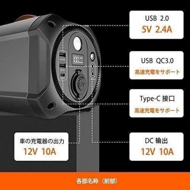 ポータブル電源 大容量 75000mAh 278Wh キャンプ 災害 蓄電池