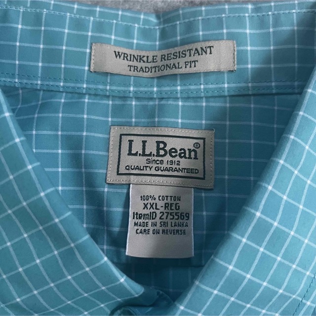XXLサイズ LLBean チェック BDシャツ メンズ  ビックサイズ 2