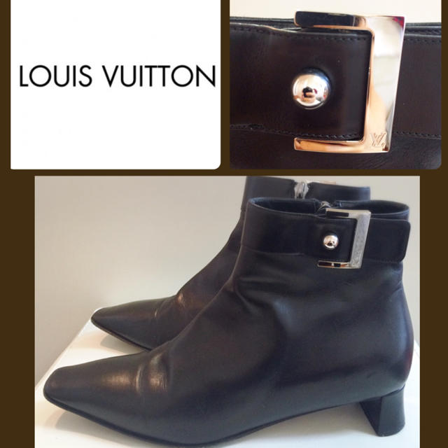 LOUIS VUITTON(ルイヴィトン)のルイヴィトン♡ブラックレザー ショートブーツ♡ レディースの靴/シューズ(ブーツ)の商品写真