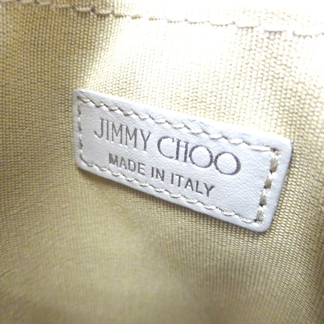 JIMMY CHOO(ジミーチュウ)のジミーチュウ クラッチバッグ スタースタッズ付き シルバー系 レディース JIMMY CHOO Ft581441 中古 レディースのバッグ(クラッチバッグ)の商品写真