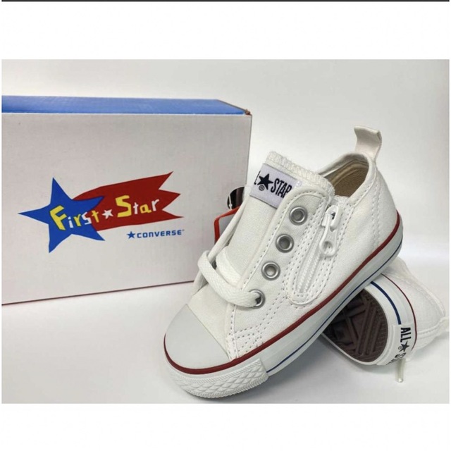 CONVERSE(コンバース)のコンバース　新品　スニーカー　15cm オプティカルホワイト キッズ/ベビー/マタニティのキッズ靴/シューズ(15cm~)(スニーカー)の商品写真