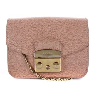 フルラ(Furla)のフルラ FURLA メトロポリス ショルダーバッグ チェーン レザー ピンク(ショルダーバッグ)