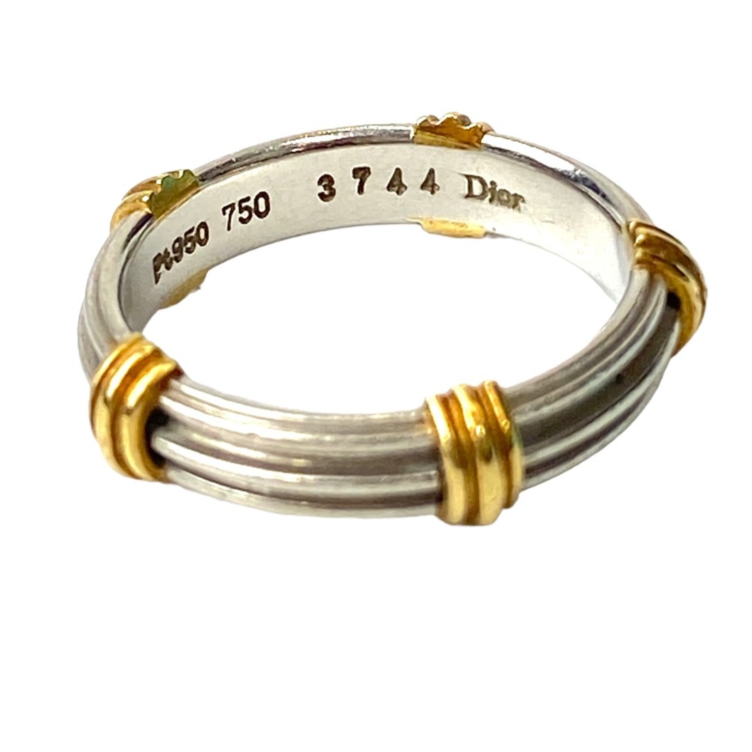 [USED/中古]Christian Dior クリスチャンディオール リング・指輪 コンビカラー Pt950/750 ＃11 18K プラチナ  ゴールド750 中古 tdc-000536-4d