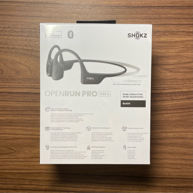 【新品未開封】 Shokz OpenRun Pro Mini ブラック 骨伝導