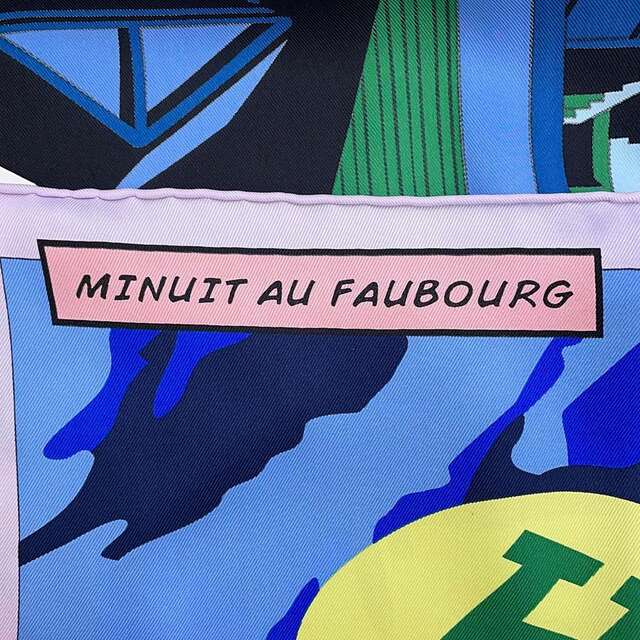 エルメス スカーフ カレ70 ミッドナイト・フォーブル Minuit au Faubourg 2022年春夏