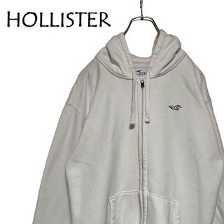 ホリスター(Hollister)のHOLLISTER ワンポイント刺繍 ジップアップパーカー ホリスター(パーカー)