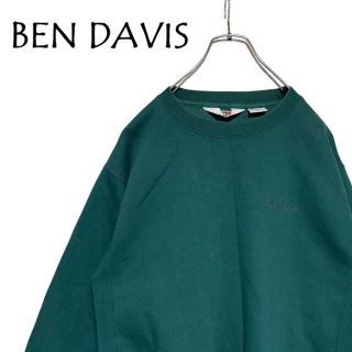 ベンデイビス(BEN DAVIS)のBEN DAVIS HEAVY SWEAT ロゴ刺繍 裏起毛 スウェット(スウェット)