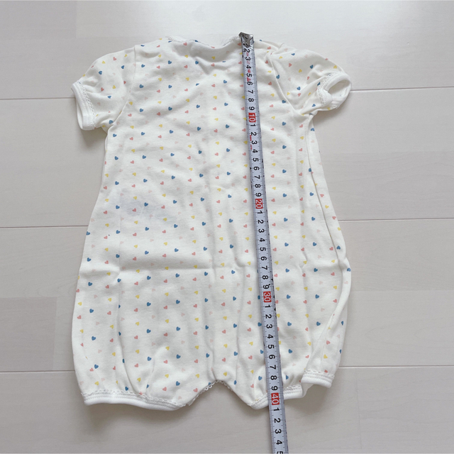 PETIT BATEAU(プチバトー)のSALE★プチバトー　ショートロンパース2枚組　6m キッズ/ベビー/マタニティのベビー服(~85cm)(ロンパース)の商品写真