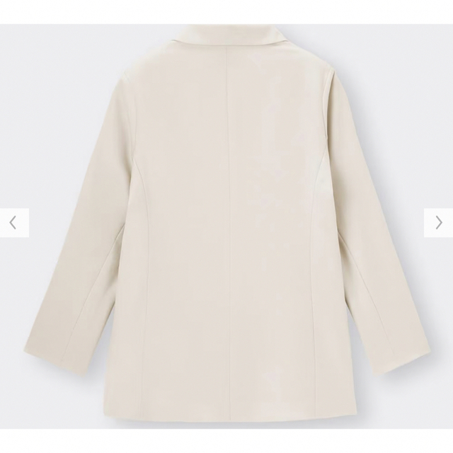 【人気】GU ジーユー ダブルブレストブレザー XXL ナチュラル 1