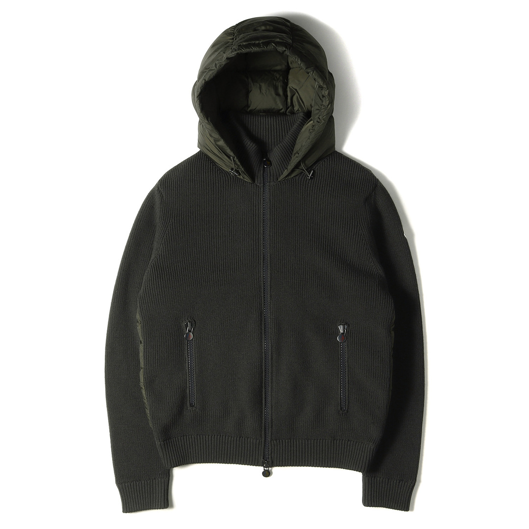 モンクレール 黒　XL ニットジャケット MONCLER