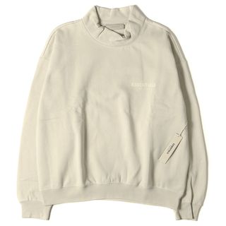 フィアオブゴッド(FEAR OF GOD)のFEAR OF GOD ESSENTIALS フィアオブゴッド エッセンシャルズ スウェット ロゴ プリント オーバーサイズ モックネック スウェットシャツ トップス トレーナー プルオーバー 22SS  ウィート(WHEAT) L 【メンズ】(スウェット)