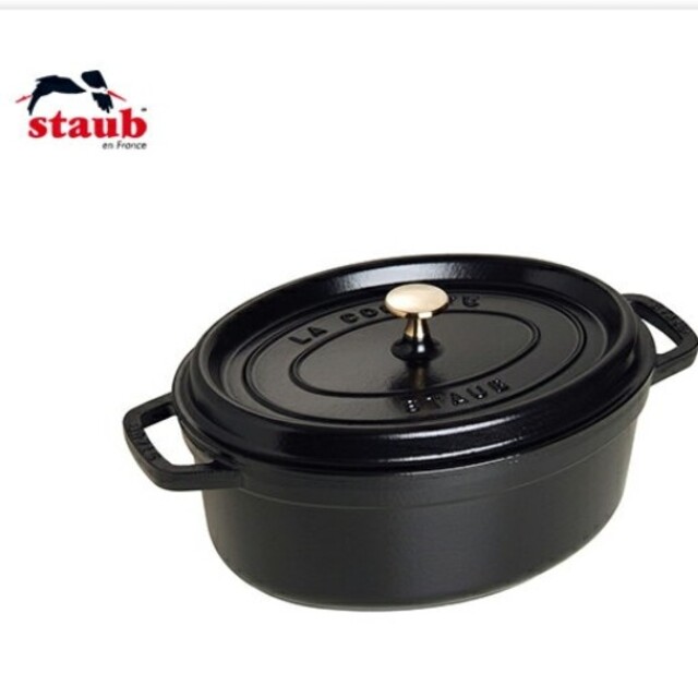STAUB(ストウブ)のストーブ　オーバル　27cm インテリア/住まい/日用品のキッチン/食器(鍋/フライパン)の商品写真