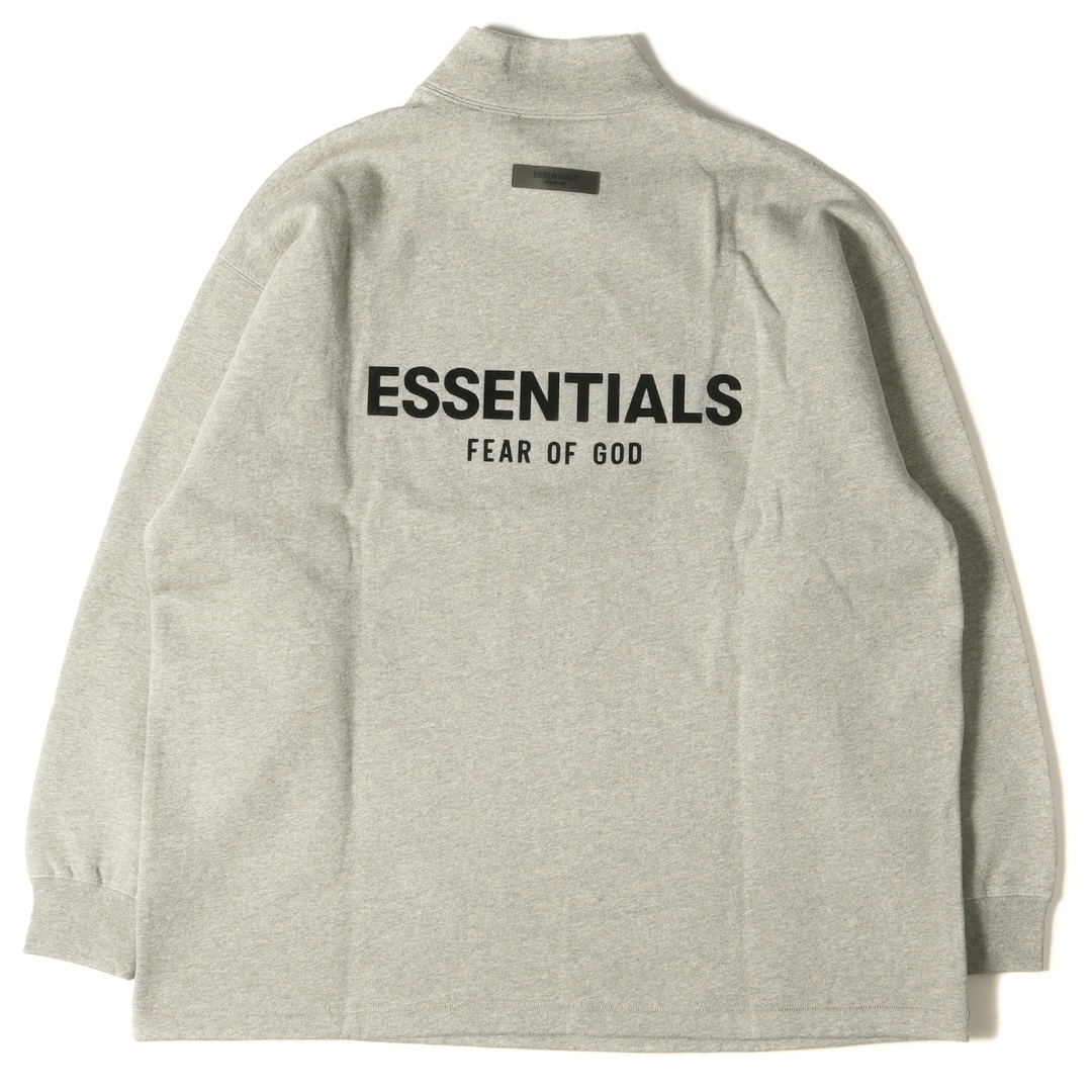 FEAR OF GOD FOG ESSENTIALS フィアオブゴッド エッセンシャルズ オーバーサイズ モックネック スウェットシャツ Relaxed Mockneck 裏起毛 22AW ダークオートミール(DARK OATMEA) M トップス トレーナー【メンズ】