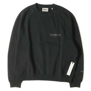 フィアオブゴッド(FEAR OF GOD)のFEAR OF GOD  FOG ESSENTIALS フィアオブゴッド エッセンシャルズ スウェット オーバーサイズ クルーネック スウェットシャツ Pullover Crewneck 裏起毛 21AW ブラック(BLACK) 黒 M トップス トレーナー 【メンズ】(スウェット)