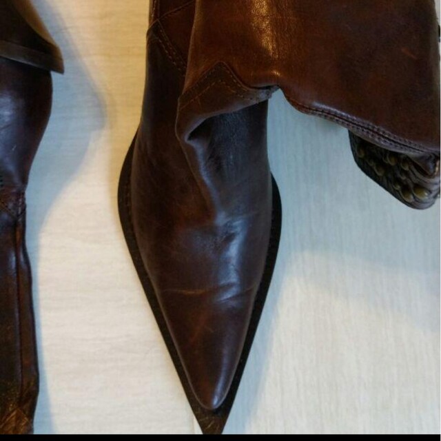 イタリア製　ウエスタンブーツ レディースの靴/シューズ(ブーツ)の商品写真