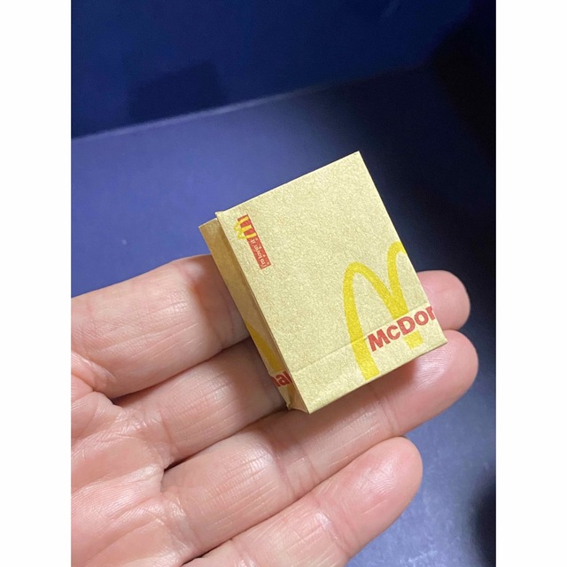ミニチュアフード　マクドナルド　マック　紙袋　ペーパーバック　ミニチュア ハンドメイドのおもちゃ(ミニチュア)の商品写真
