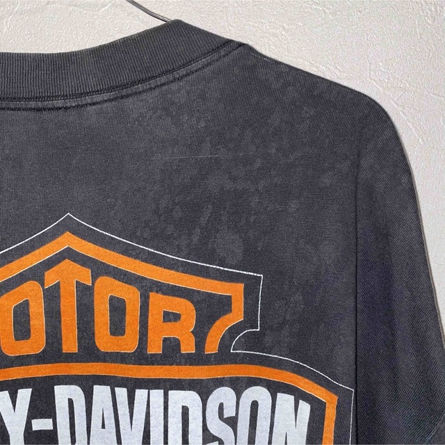 Harley Davidson(ハーレーダビッドソン)のハーレーダビッドソン ブラック L 90s USA製ヴィンテージTシャツ メンズのトップス(Tシャツ/カットソー(半袖/袖なし))の商品写真