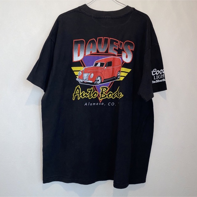 Harley Davidson(ハーレーダビッドソン)のハーレーダビッドソン 黒 XL 80s USA製ヴィンテージTシャツ ヘインズ メンズのトップス(Tシャツ/カットソー(半袖/袖なし))の商品写真