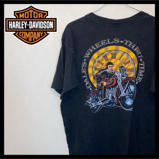 ハーレーダビッドソン(Harley Davidson)のハーレーダビッドソン ブラック L 90s USA製ヴィンテージTシャツ(Tシャツ/カットソー(半袖/袖なし))