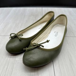 レペット(repetto)の【repetto】レペット 23.5 バレエシューズ 37 モスグリーン(バレエシューズ)