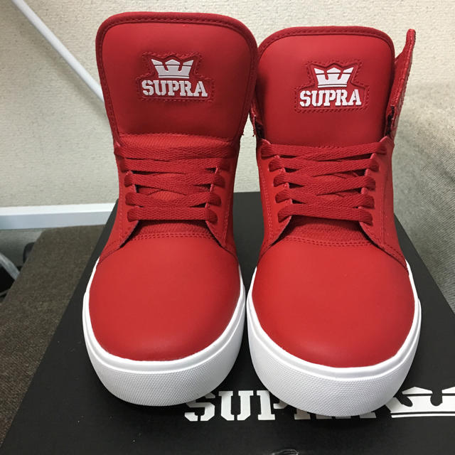 SUPRA(スープラ)の✨美品✨SUPRA ATOM Red 箱あり メンズの靴/シューズ(スニーカー)の商品写真