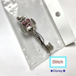 ディズニー(Disney)の新品！スティッチ Stitch キーデザイン スマホストラップ 携帯ストラップ(ストラップ/イヤホンジャック)
