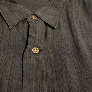 ヨウジヤマモト(Yohji Yamamoto)のヨウジヤマモト  デニムレーヨンストライプシャツ(Tシャツ/カットソー(七分/長袖))