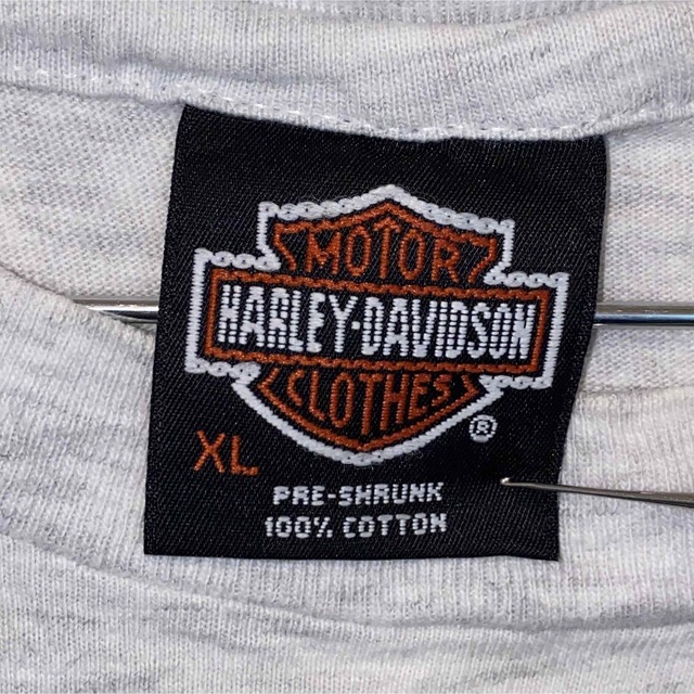 ハーレーダビッドソン グレー XL 90s USA製ヴィンテージTシャツヘインズ 4
