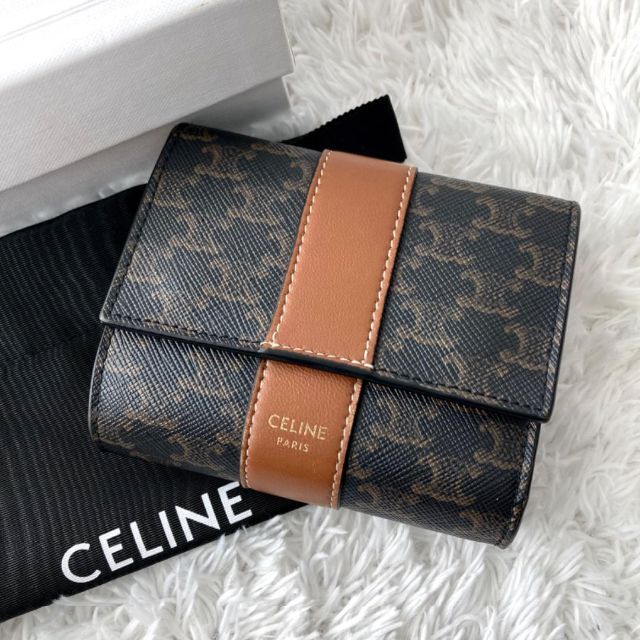 CELINE セリーヌ トリオンフ トリフォールド コンパクトウォレット