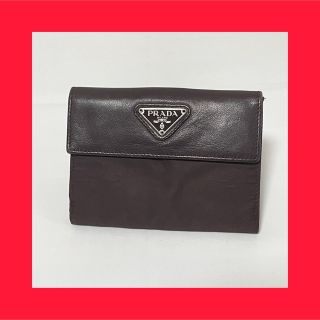 プラダ(PRADA)の【美品】PRADA プラダ 三つ折り 財布 レディース メンズ ロゴ 折り財布(財布)