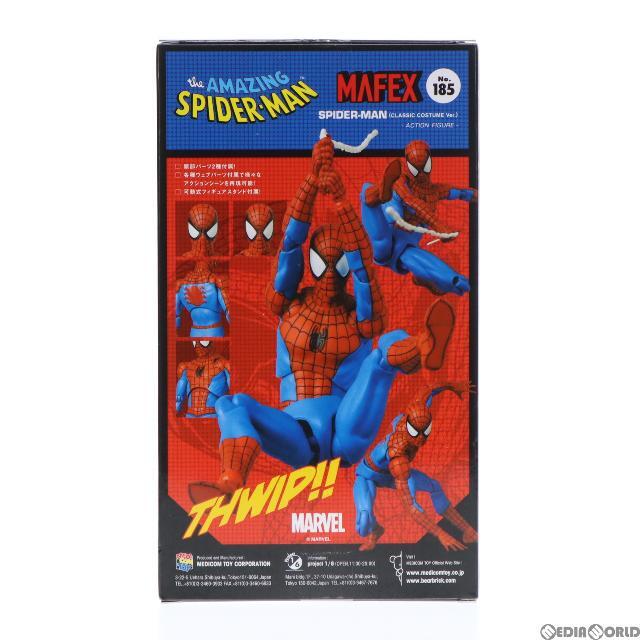 マフェックス No.185 MAFEX SPIDER-MAN(CLASSIC COSTUME Ver.)(スパイダーマン クラシック  コスチュームver) The Amazing Spider-Man(ジ・アメイジング・スパイダーマン) 完成品 可動フィギュア メディコム・トイ