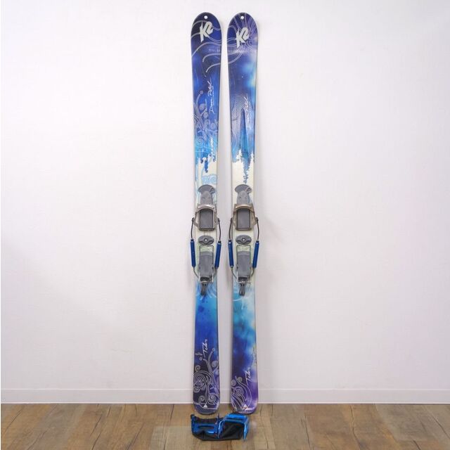 ケーツー K2 テレマーク スキー ダウンパトロール 160cm 88ｍｍ ビンディング ボレー スイッチバック アイゼン 付き 重量実測：2290g（ビンディング含む1本)