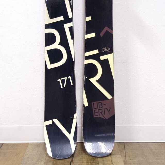 リバティ LIBERTY テレマーク スキー PHIL LAROSE プロモデル 171cm 83ｍｍ 3PIN ビンディング RT bulldog  NN 75ｍｍ 重量実測：2160g（ビンディング含む1本)