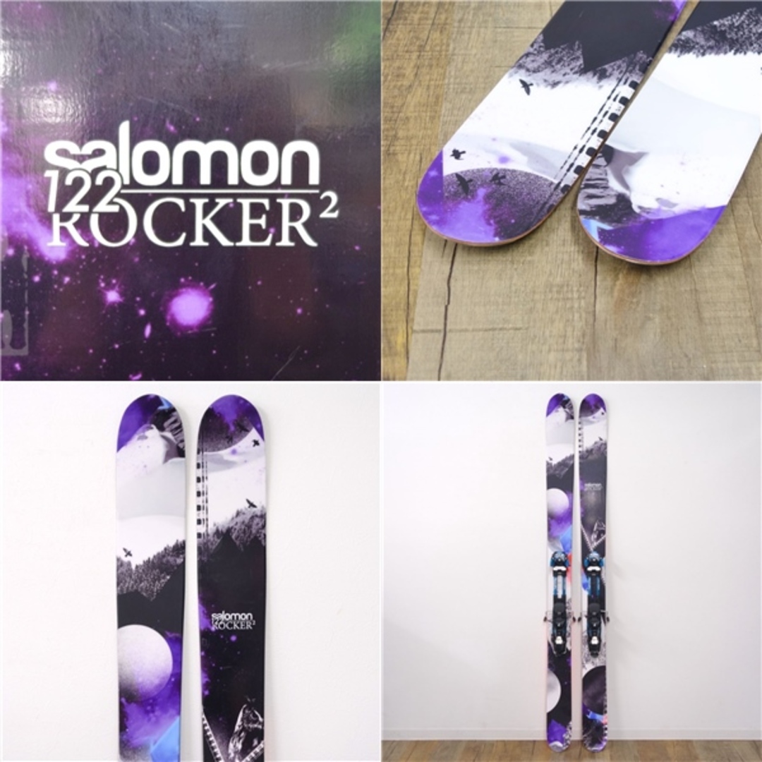 SALOMON(サロモン)の美品 サロモン SALOMON BC スキー ROCKER2 ロッカー 184cm 122mm ビンディング ツアービンディング ガーディアン WTR 16 スキー板 スポーツ/アウトドアのスキー(板)の商品写真