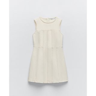 ザラ(ZARA)のシーム入りミニ丈ワンピース(ミニワンピース)