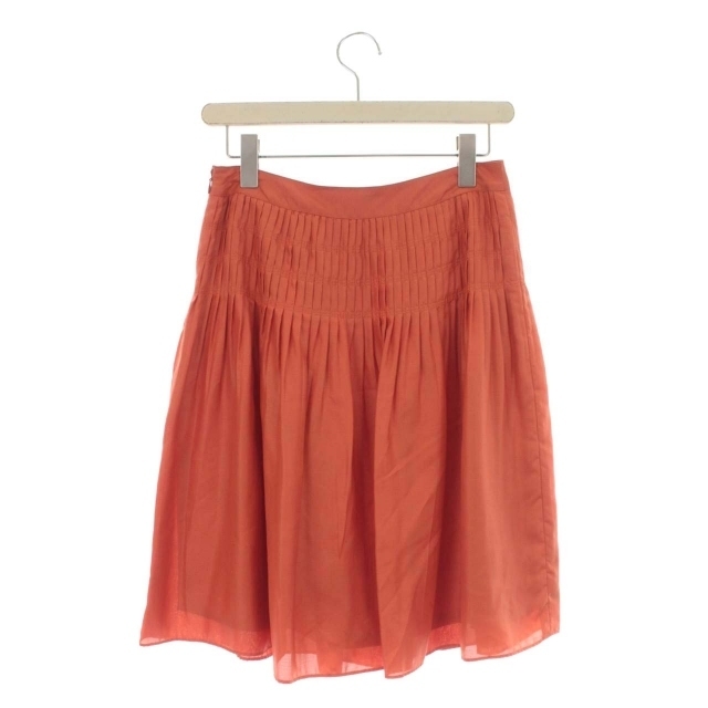 NEWYORKER(ニューヨーカー)のニューヨーカー DAIDOH スカート フレア プリーツ 61-89 オレンジ レディースのスカート(ミニスカート)の商品写真