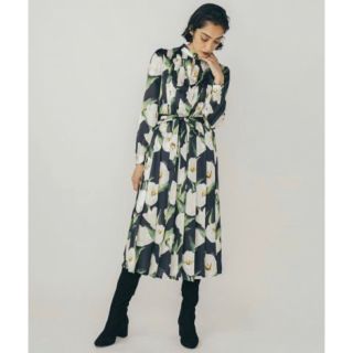 ダブルスタンダードクロージング(DOUBLE STANDARD CLOTHING)のご専用です‼️🌟ダブスタ　花柄ワンピース　黒　美品🌟(ロングワンピース/マキシワンピース)