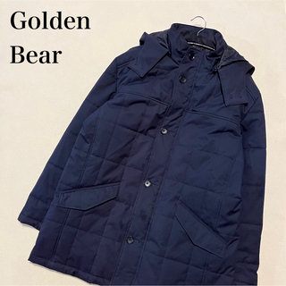 ゴールデンベア(Golden Bear)のGolden Bear ダウンジャケット　キルティング　コート　ネイビー　L(ダウンジャケット)