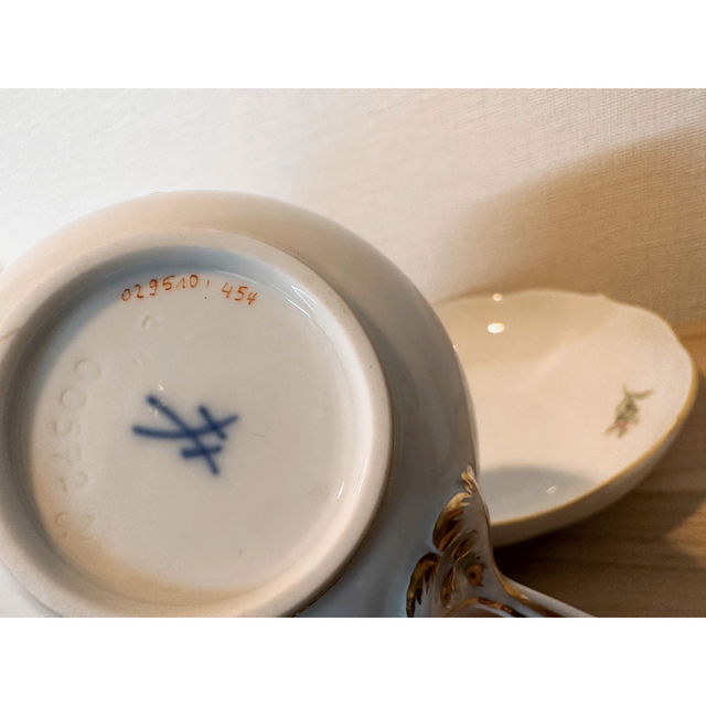 MEISSEN - マイセン 1級品 ホワイトローズ カップソーサーの通販 by