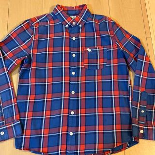 アバクロンビーアンドフィッチ(Abercrombie&Fitch)のアバクロ  キッズ　ボタンダウン　チェックシャツ　11/12 150cmくらい(ブラウス)