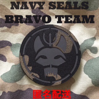 NAVY SEALS BRAVO TEAM PVCパッチ ダーク サバゲー(個人装備)