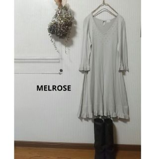 メルローズ(MELROSE)のメルローズ ニットワンピース メルローズレディース(ひざ丈ワンピース)