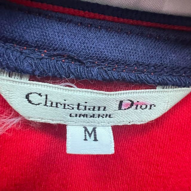 【良品】Christian Dior ロングワンピース バイカラー M ブルー